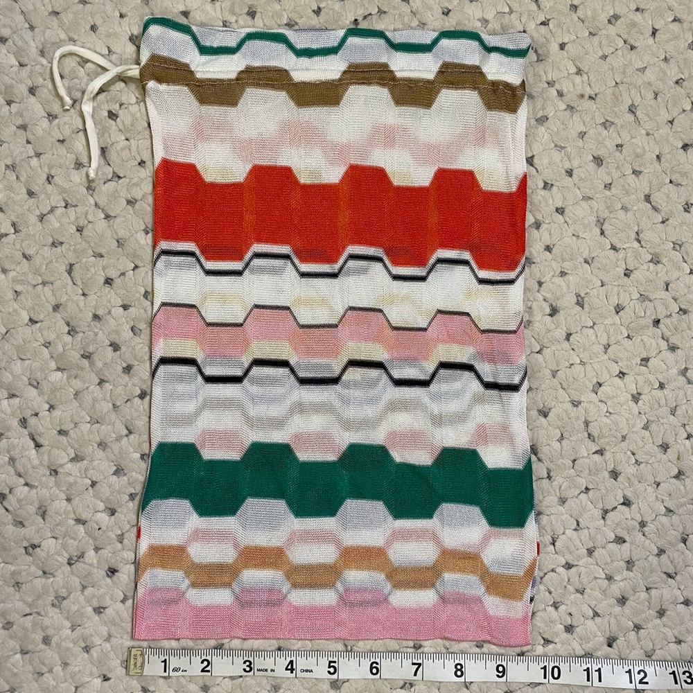 MISSONI Signature RARE Knit Fabric Crossbody Bag15 - Picture 4 of 4